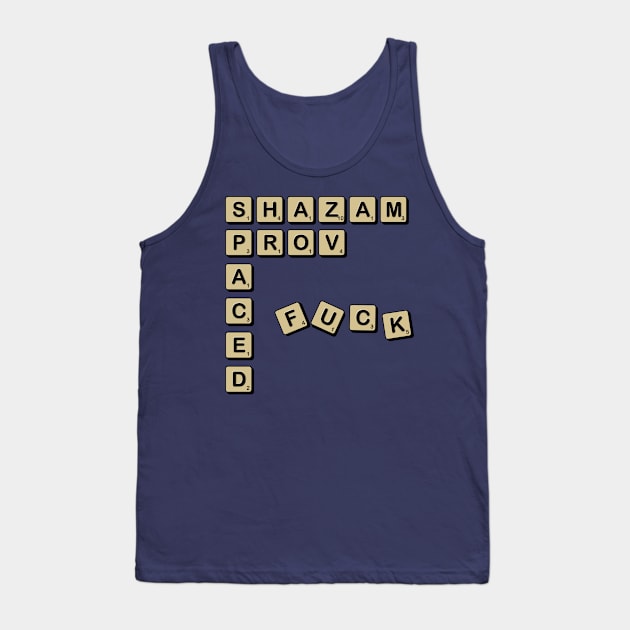 Spaced Scrabble Tank Top by Meta Cortex